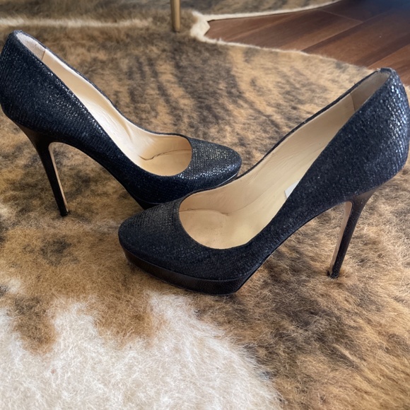 Jimmy Choo black sparkles heels - Picture 2 of 3
